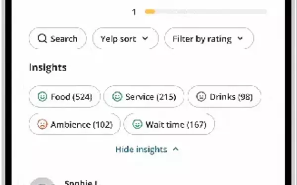 Yelp Launches New AI Features for Restaurant Reviews