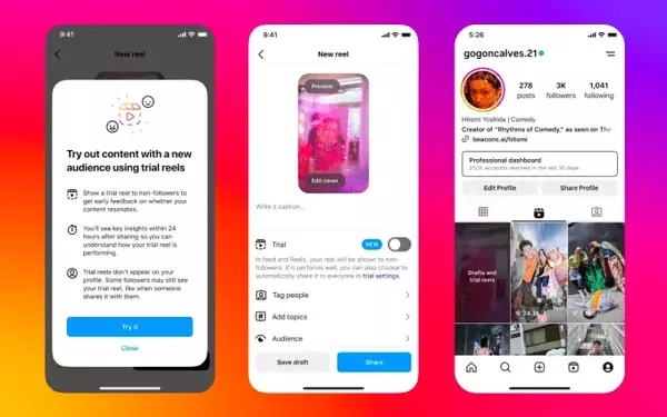 Instagram Launches 'Trial Reels' for Creators to Test New Content