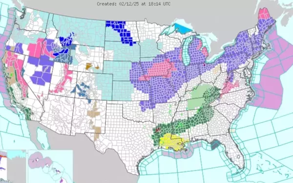Winter Storm Grips Central and Eastern US, Bringing Hazardous Conditions