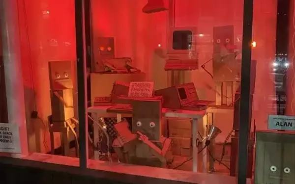 Cardboard Creativity: Brooklyn's Quirky AI Chatbot Coworking Space