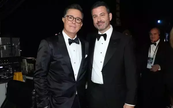 Jimmy Kimmel reage ao fim do programa de Stephen Colbert