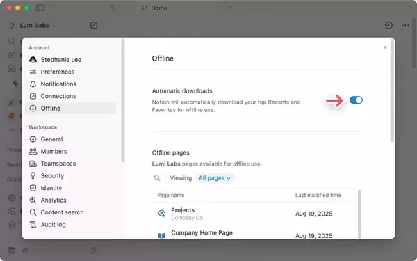 Notion Unlocks Offline Functionality for Enhanced Productivity