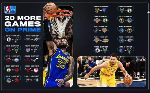 Prime Video Expands NBA Coverage in UK and Ireland