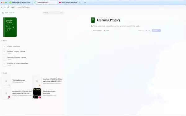 Deta's Surf App: Merging AI Browsers with NotebookLM for Enhanced Knowledge Management