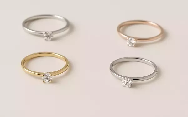 Diamond Rings with Minimalist Design