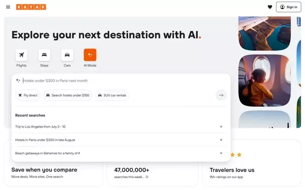 Kayak Introduces 'AI Mode' for Enhanced Travel Planning and Booking