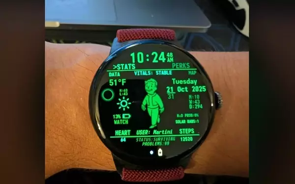 Fallout Fan Crafts an Impressive Pip-Boy Watch Face for Pixel Watch 4