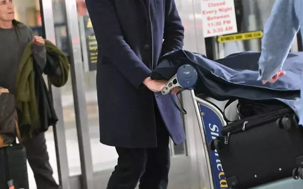 Tom Hiddleston's Impeccable Airport Style