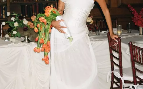 A Bronx Couple's Elegant Wedding Fashion