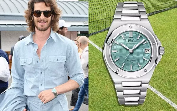 Andrew Garfield's Wimbledon Style: A Blue-Toned IWC Ingenieur Steals the Show