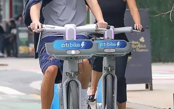 Celebrities Embrace Citi Bikes for Summer Romance in New York City