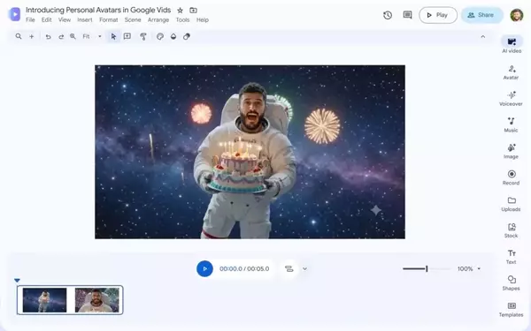 Google Vids Now Enables Personalized AI Video Creation