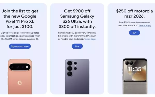Google Fi's Accidental Pixel 11 Pro XL Reveal