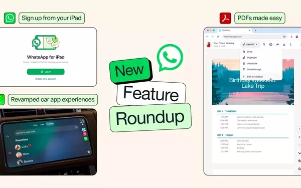 WhatsApp Expands Ecosystem with CarPlay, Android Auto Enhancements, and iPad Native Support