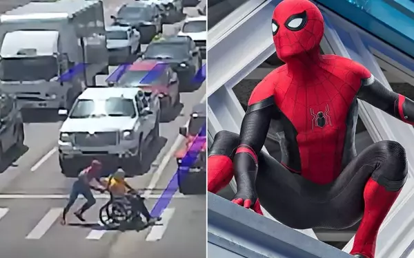 Real-Life Hero Embodies Spider-Man Spirit by Aiding Wheelchair User