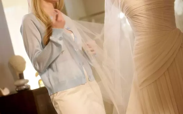 Emma Roberts' Custom Wedding Gown and Archival After-Party Dress