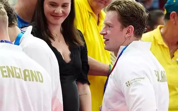 Adam Peaty Celebrates Commonwealth Games Silver with Pregnant Wife Holly Ramsay