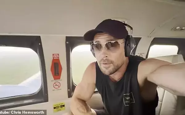 Chris Hemsworth's Family Adventure Features Perilous Flight and Thrilling Escapades