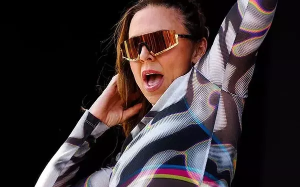 Melanie C Dazzles at Brighton Pride After Ibiza Honeymoon, Flaunting Toned Physique in Futuristic Attire
