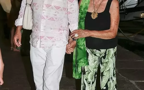 Hollywood Legend Joan Collins Dazzles in St. Tropez with Husband Percy Gibson