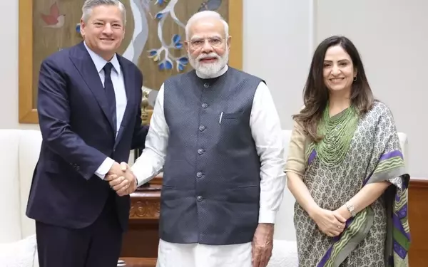Netflix Co-CEO Ted Sarandos Unveils Major Investment in Indian Storytelling Initiative with PM Modi