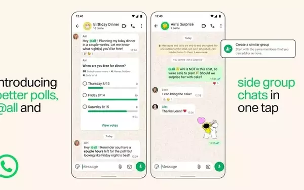 WhatsApp Introduces New Group Features, Including Potentially Annoying @all Mention