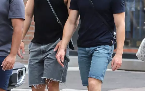 Co-Stars Hudson Williams and Connor Storrie’s Synchronized Toronto Street Style