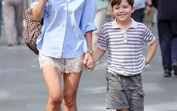 Myleene Klass Steps Out with Son After Breast Cancer Scare Revelation