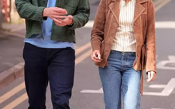 Michelle Keegan and Tom Bateman spotted on set of 'The Woods'
