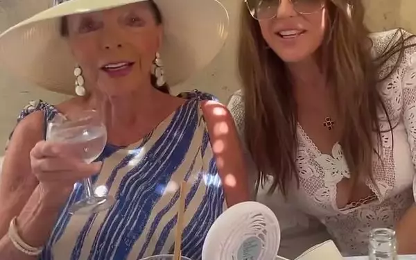 Dame Joan Collins and Elizabeth Hurley's Delightful Reunion in St. Tropez