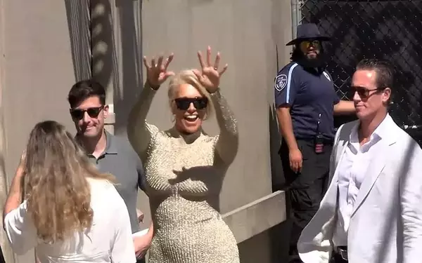 Hannah Waddingham's Glamorous Appearance and Relationship Update on Jimmy Kimmel Live!