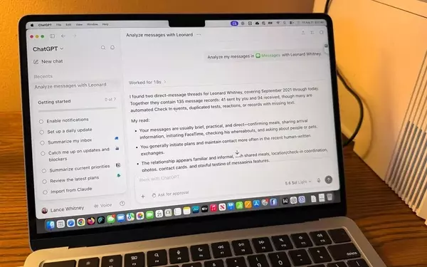 ChatGPT's new Mac plugin analyzed my iMessages - and I found it surprisingly useful