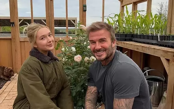 David Beckham Trademarks Daughter Harper's 50th Birthday Rose