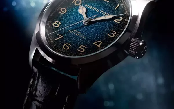 Hamilton Launches New 'Interstellar' Inspired Khaki Field Murph Watch with Striking Blue Dial