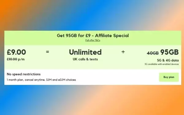 Unbeatable Data Deal: Smarty Offers 95GB SIM for Just £9 Monthly