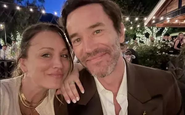Kaley Cuoco and Tom Pelphrey Celebrate at a Wedding While Expecting Second Child