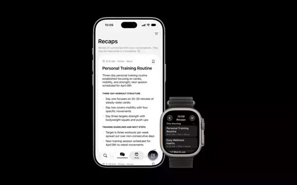 Apple Watch's Siri Recap Feature: A New Era of Conversational AI