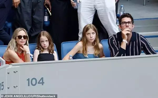 Emily Blunt and John Krasinski's Rare Public Outing with Daughters at US Open