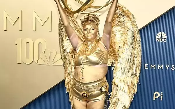 Meg Stalter's Emmy Award Red Carpet Look Sparks Debate