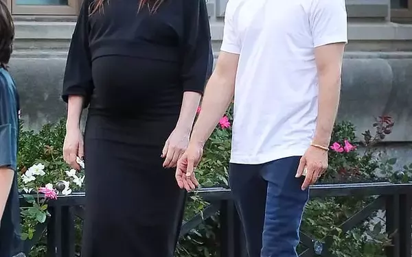 Anne Hathaway spotted in New York City with her family, embracing her third pregnancy and a busy acting career