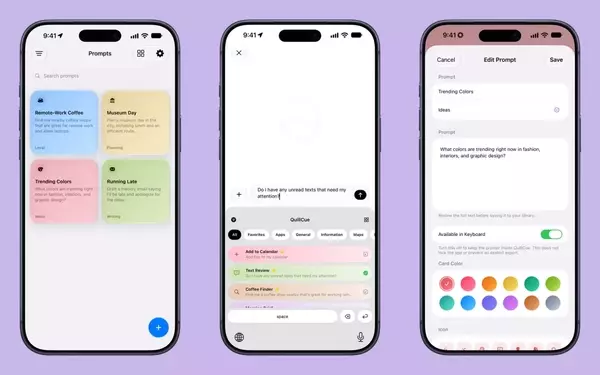 QuillCue Enhances Siri AI Experience with Stored Prompts