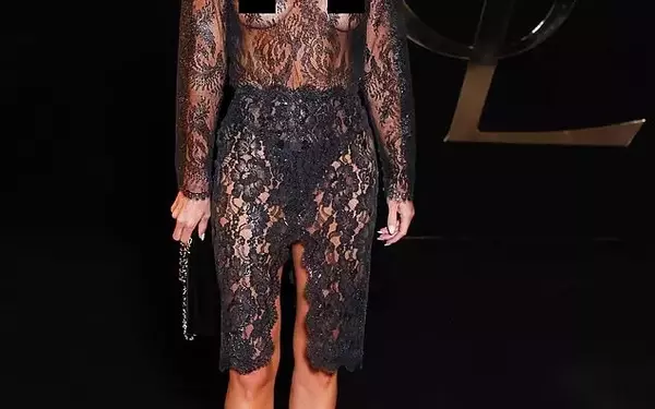 Rosie Huntington-Whiteley Dazzles in Avant-Garde Saint Laurent Look at Paris Fashion Week