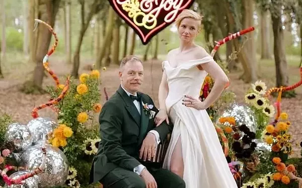 Rufus Hound and Sally Hodgkiss' Enchanting Woodland Wedding: A Celebration of Love and Laughter