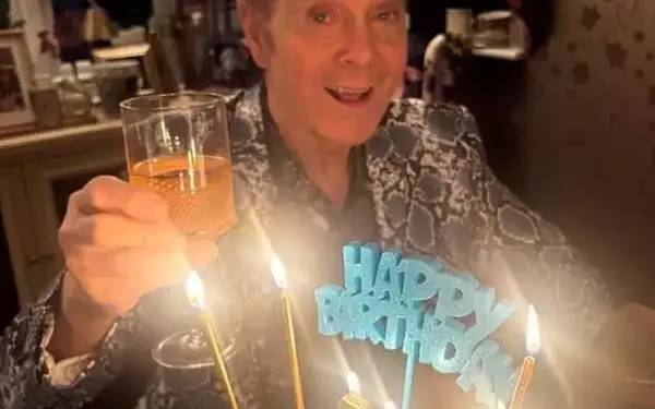 Sir Cliff Richard Celebrates 86th Birthday in Style with Cake and Wine