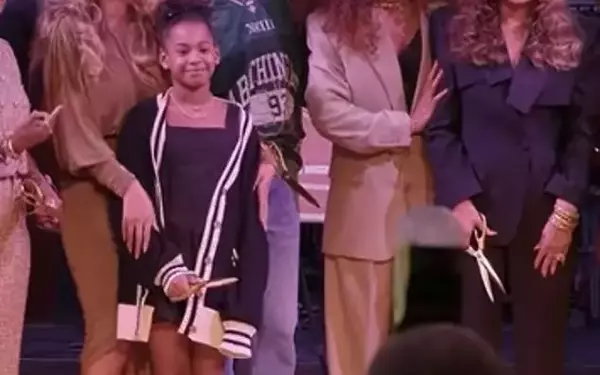 Beyoncé's Daughters Blue Ivy and Rumi Make Public Appearance at Houston Housing Complex Opening