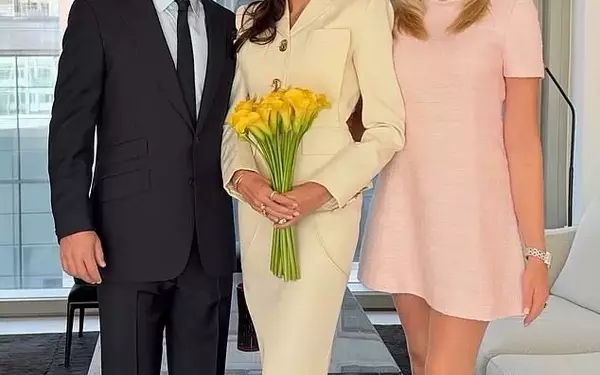 Amanda Cronin Dazzles in Pink at Daughter's New York Wedding